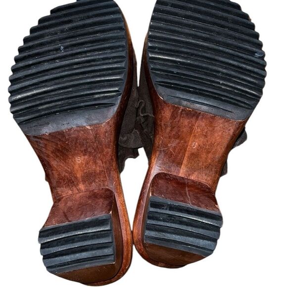 Jim Barnier Brown Suede Mules Size 6 - Picture 5 of 6